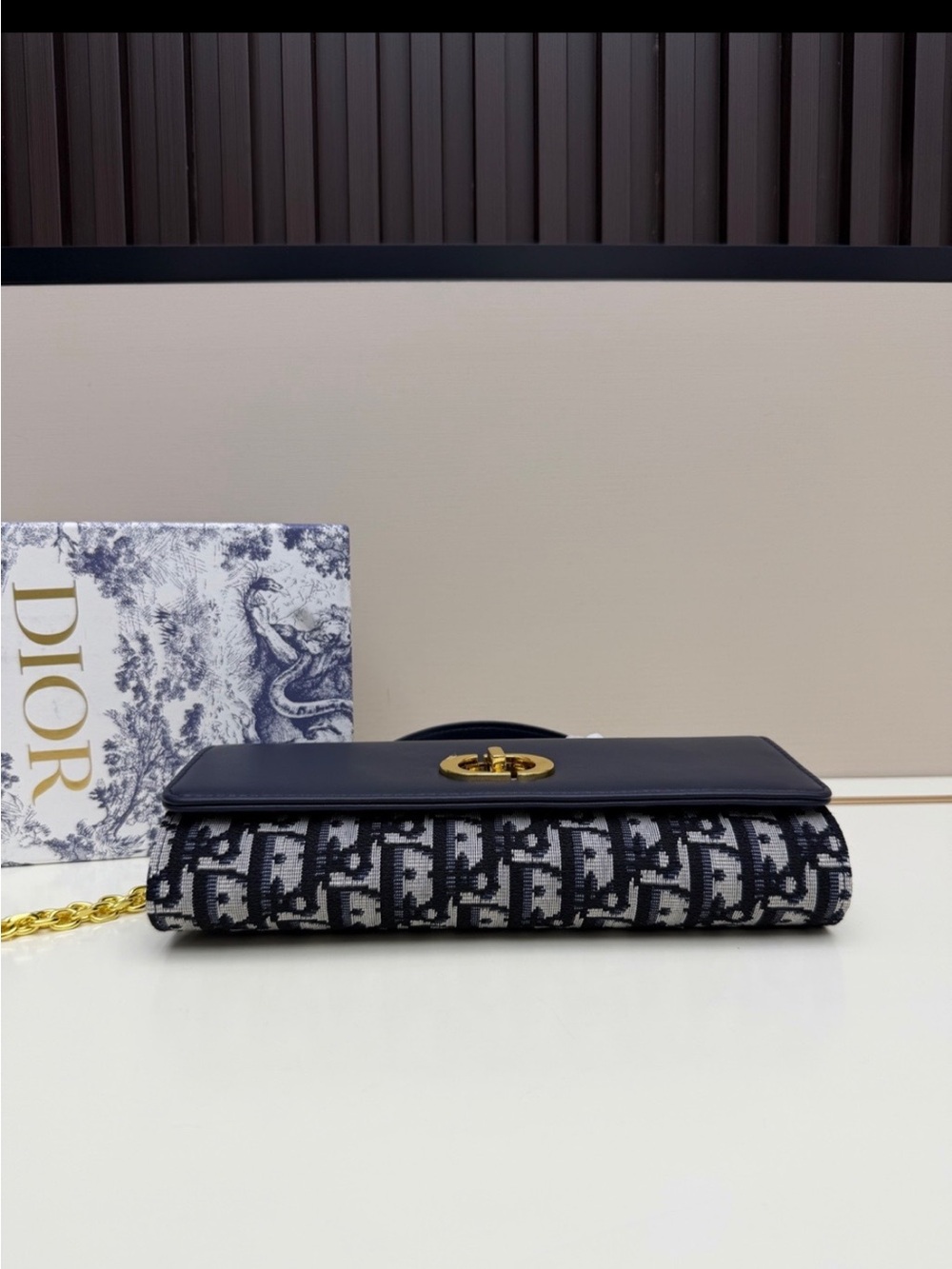 Dior Black Leather Crossbody with Gold CD Chain - Picture 14 of 16